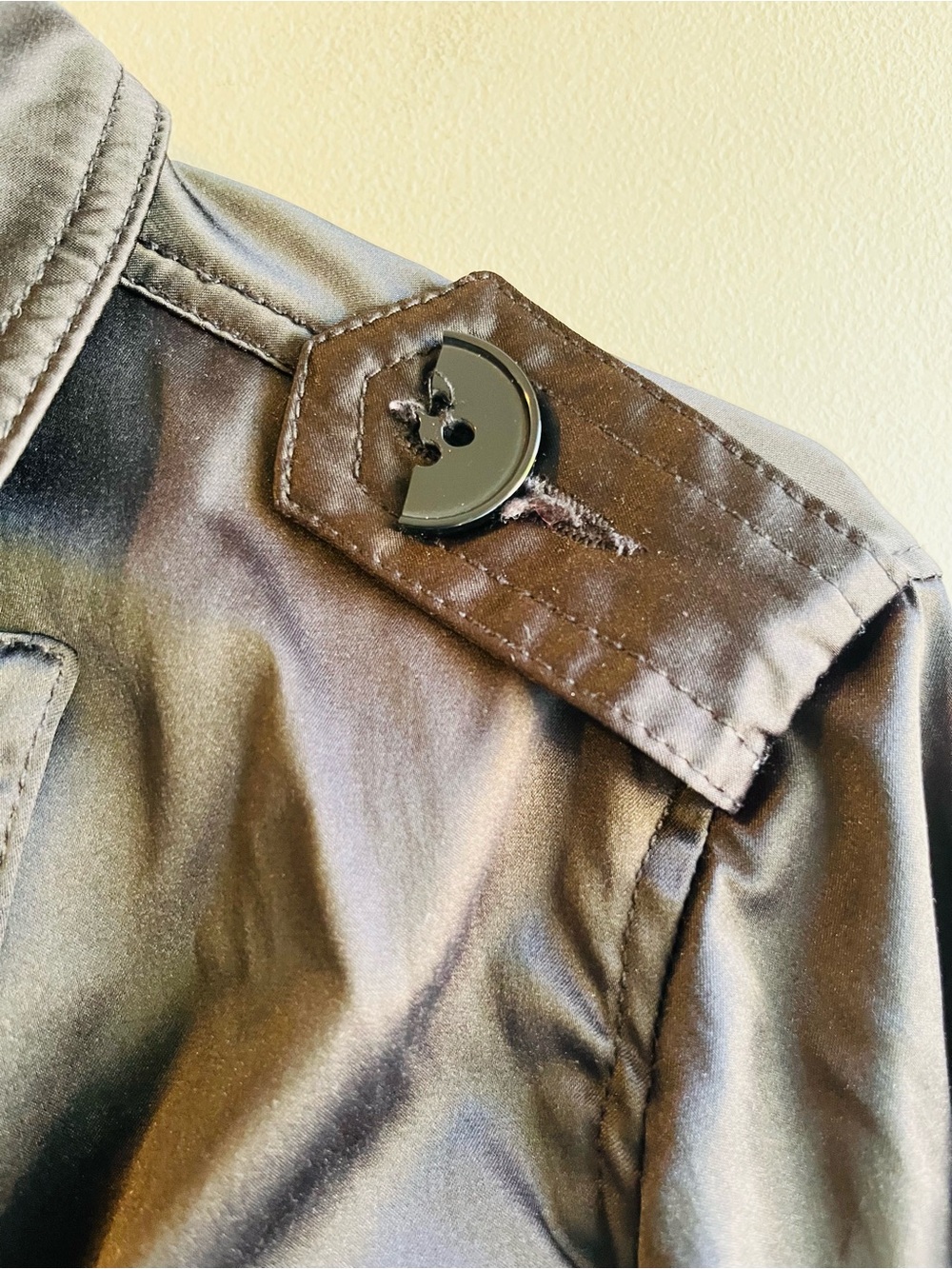 Noblita Classic Double-Breasted Black Trench Coat with Belt XS - Picture 6 of 10